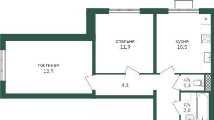 квартира г Москва метро Лесопарковая ш Варшавское 170ек/1 фото 1