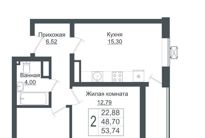 квартира г Краснодар р-н Прикубанский ЖК Зелёный театр фото 1