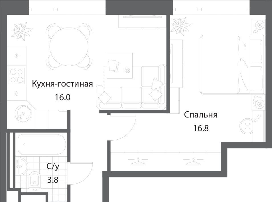 квартира г Москва метро Технопарк ЖК Нагатино Ай-Ленд к 1 фото 2