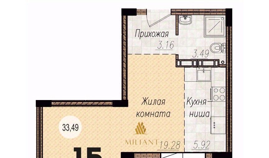 квартира г Тольятти р-н Автозаводский 14А кв-л фото 1