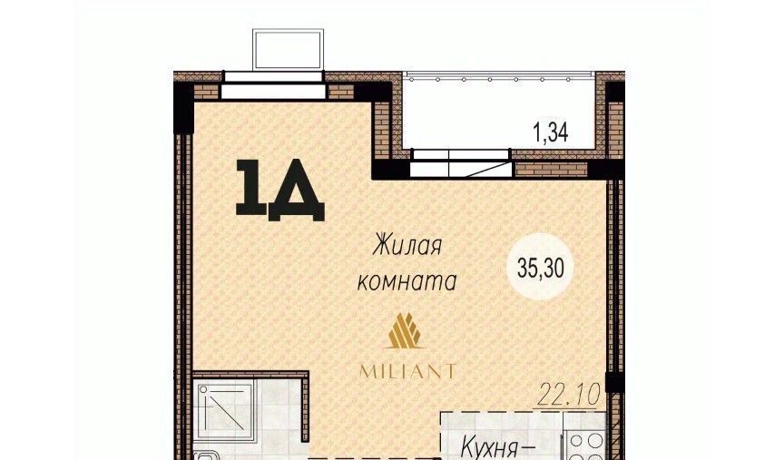 квартира г Тольятти р-н Автозаводский 14А кв-л фото 1