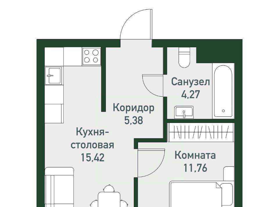 квартира р-н Сосновский п Западный р-н мкр Привилегия Кременкульское с/пос фото 1