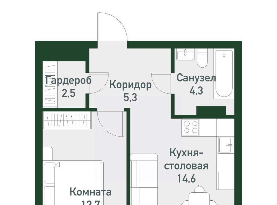 квартира п Западный р-н мкр Привилегия ул Спортивная 20 Кременкульское с/пос фото 1