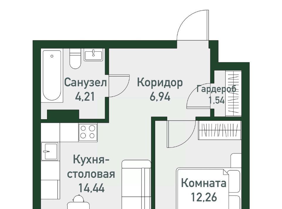 квартира р-н Сосновский п Западный р-н мкр Привилегия Кременкульское с/пос фото 1