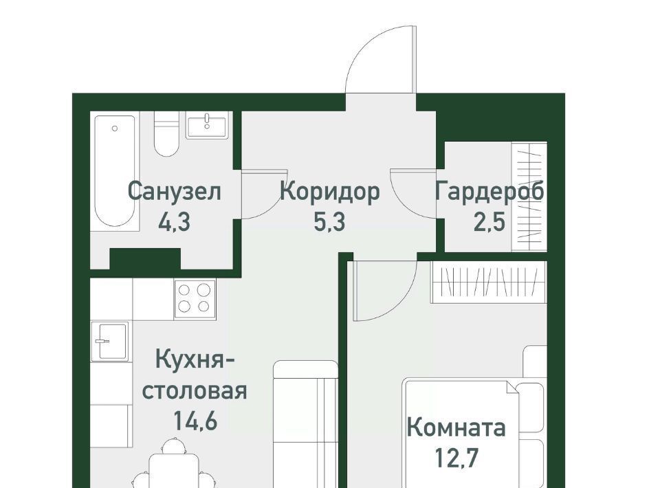 квартира р-н Сосновский п Западный р-н мкр Привилегия Кременкульское с/пос фото 1