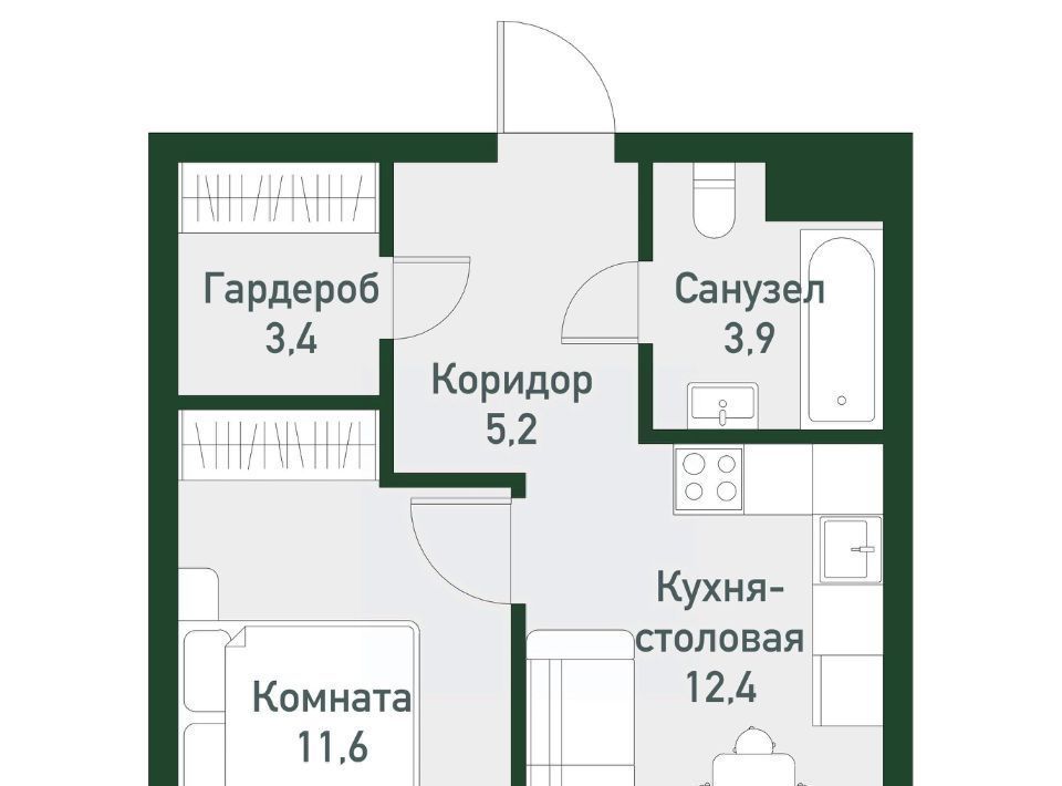 квартира р-н Сосновский п Западный р-н мкр Привилегия Кременкульское с/пос фото 1