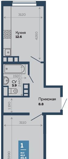 квартира г Краснодар р-н Прикубанский ул Героев-Разведчиков 11/3 фото 1