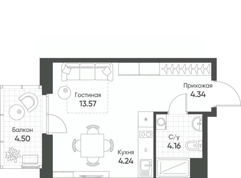 квартира г Казань Козья слобода ул Гаврилова 5бк/1 фото 1