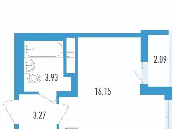 квартира г Санкт-Петербург п Шушары метро Купчино Жилой Аэросити 4 кв-л фото 1