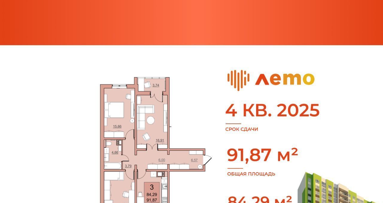 квартира г Саратов р-н Кировский 11-й микрорайон Солнечный 2 ЖК «Лето» жилрайон фото 2