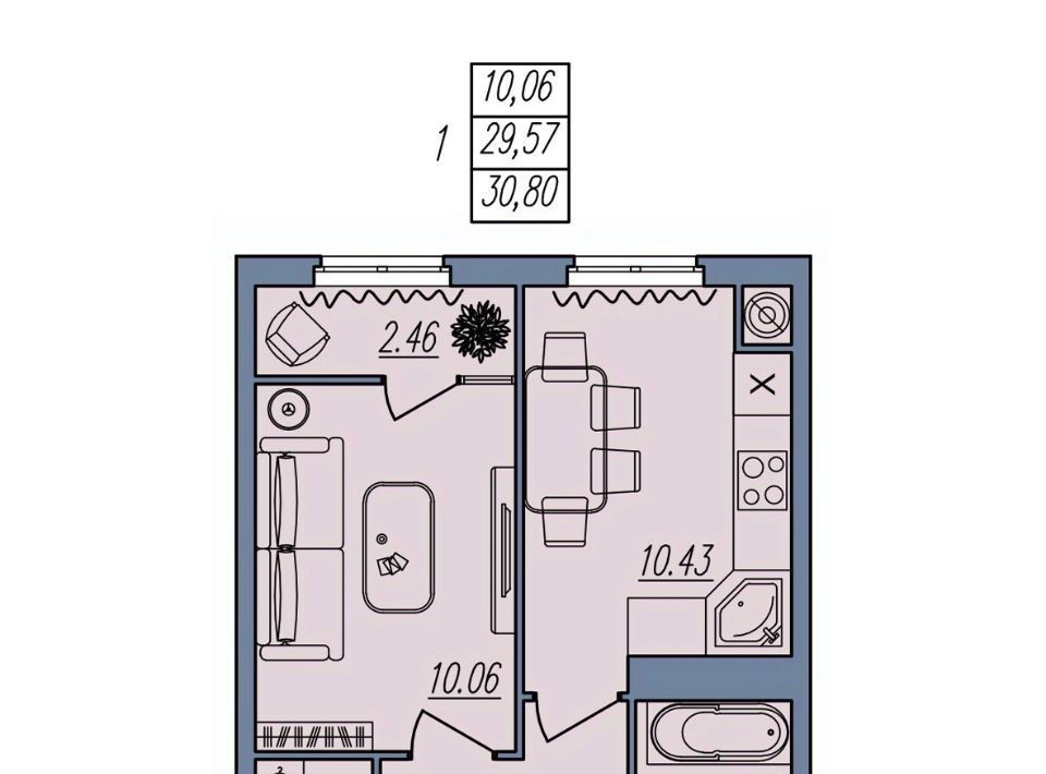 квартира г Волгоград р-н Тракторозаводский ул Тракторостроителей 21/3 фото 1
