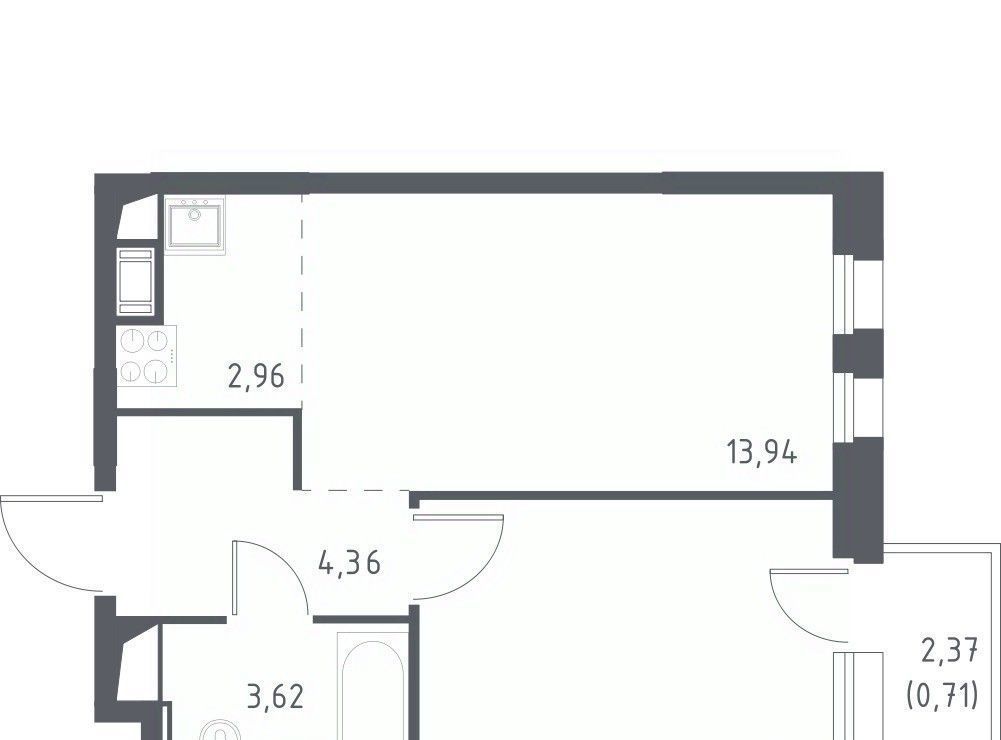 квартира р-н Всеволожский г Мурино ЖК «Новые Лаврики» 1/1 Девяткино фото 1