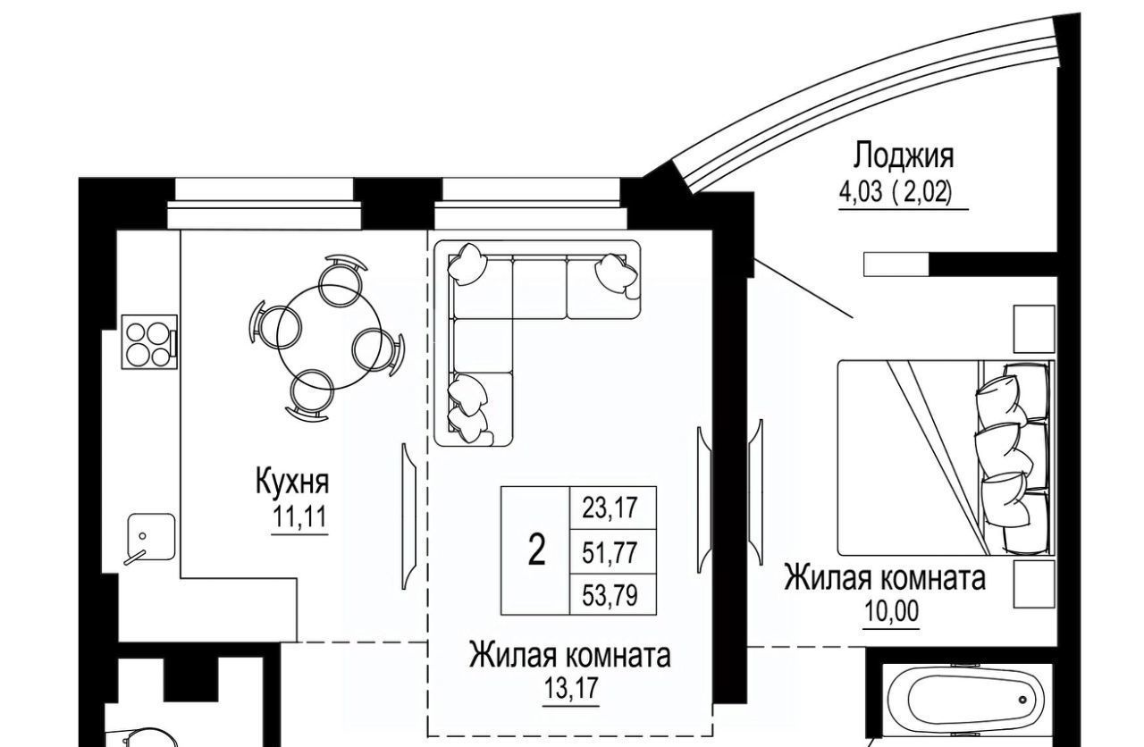 квартира г Ростов-на-Дону р-н Железнодорожный ул Привокзальная 3в фото 1