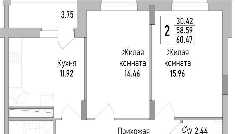 квартира г Воронеж р-н Коминтерновский пр-кт Труда фото 1