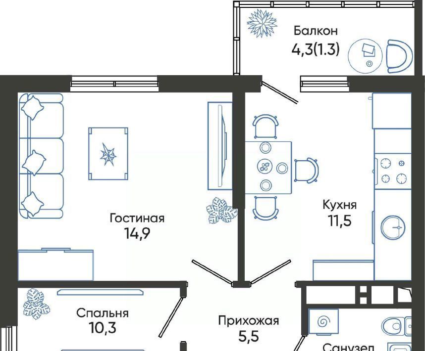 квартира г Новороссийск р-н Центральный ш Мысхакское фото 1