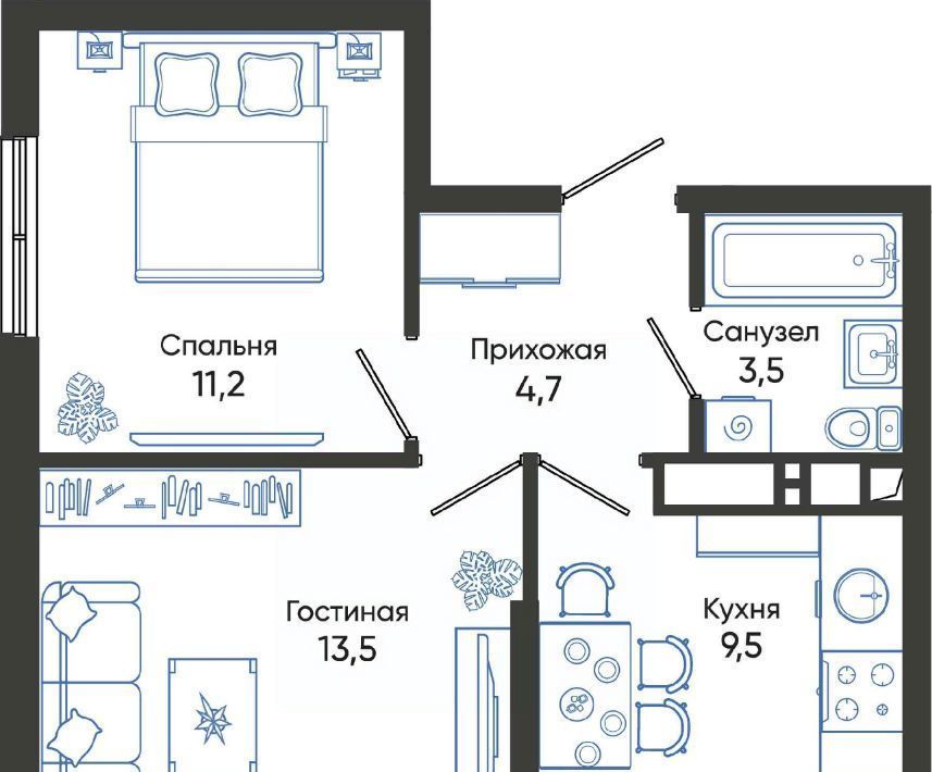 квартира г Новороссийск р-н Центральный ш Мысхакское фото 1