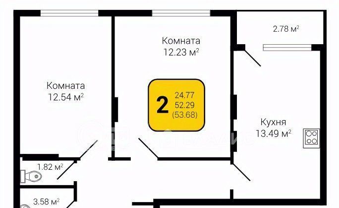 квартира г Воронеж р-н Коминтерновский ул Независимости 78 фото 1