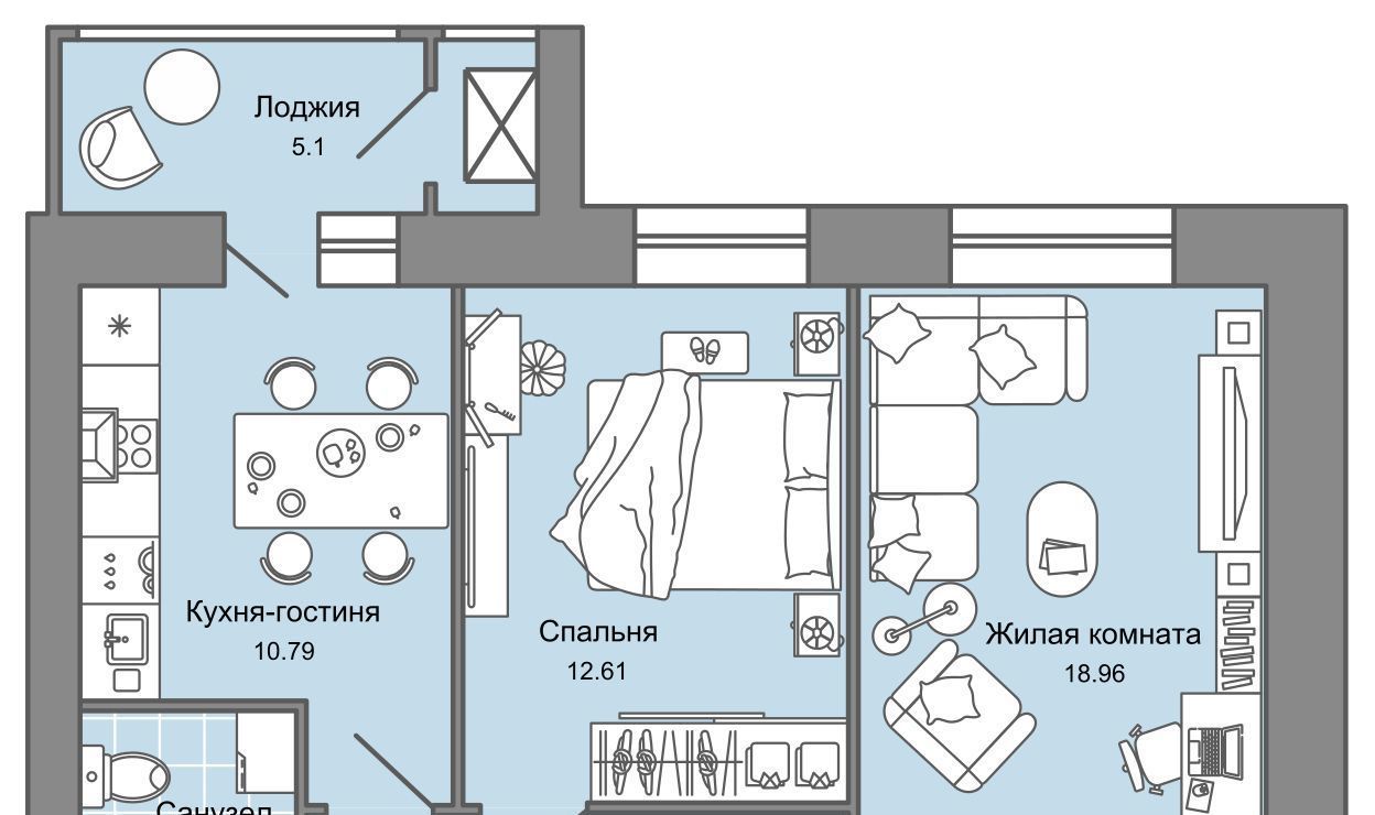 квартира г Киров р-н Ленинский ул Дмитрия Козулева 9 фото 1