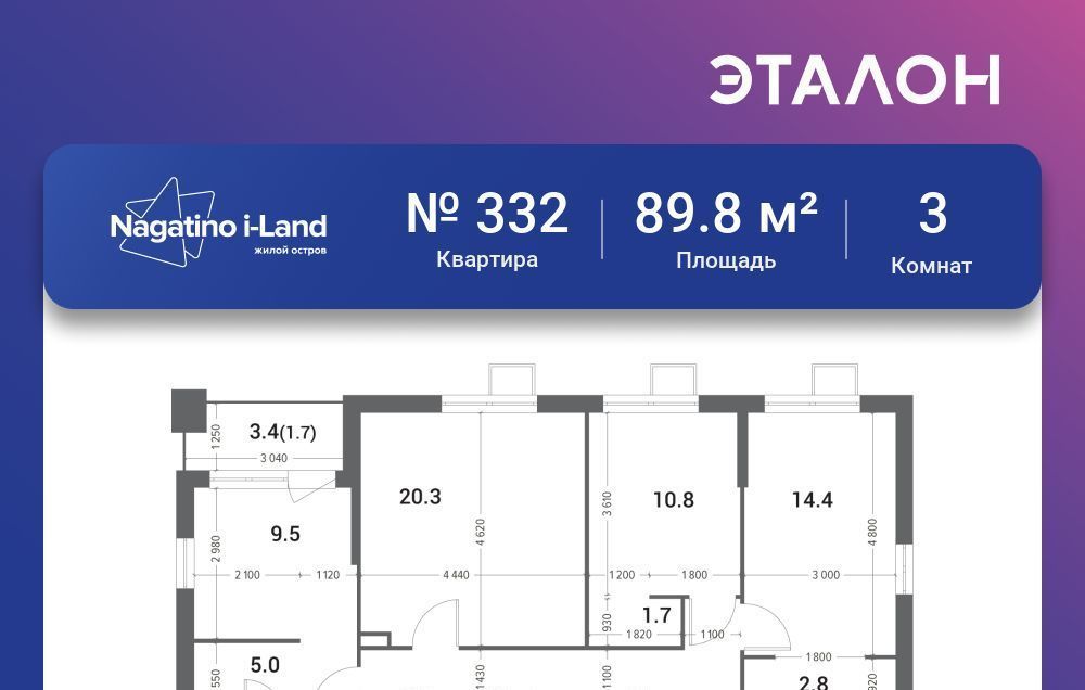 квартира г Москва метро Технопарк ЖК Нагатино Ай-Ленд фото 1