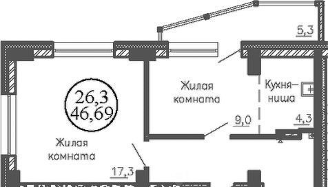 квартира г Новосибирск Золотая Нива ул Коминтерна 6/1 120с фото 1