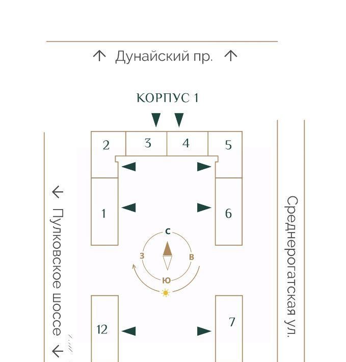 квартира г Санкт-Петербург ЖК «Триумф Парк» Звездная, Звездное муниципальный округ фото 7