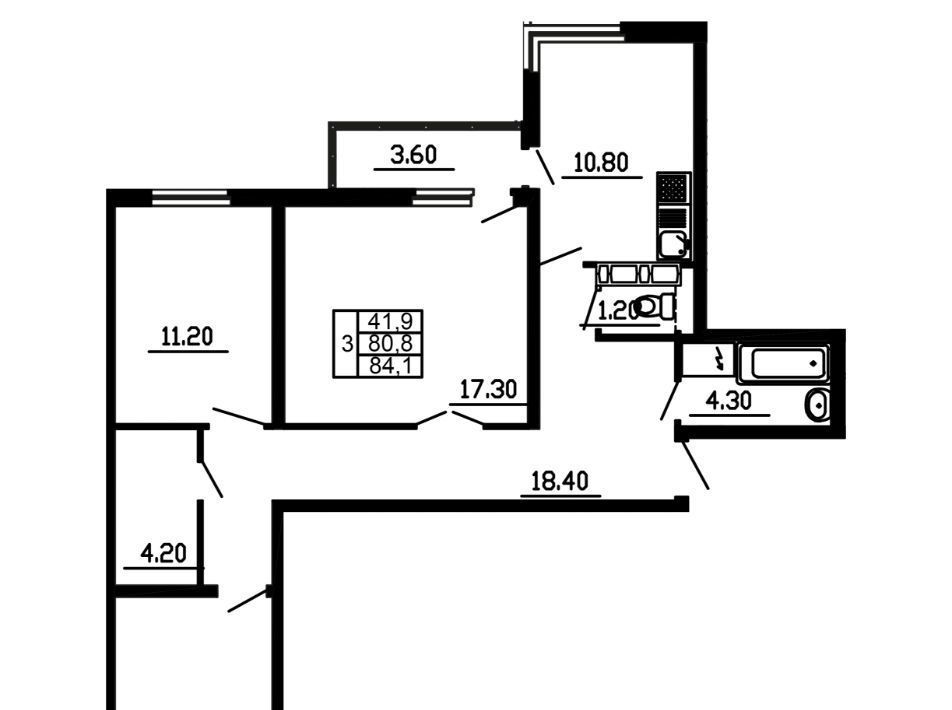 квартира г Новороссийск р-н Южный 15-й микрорайон фото 1