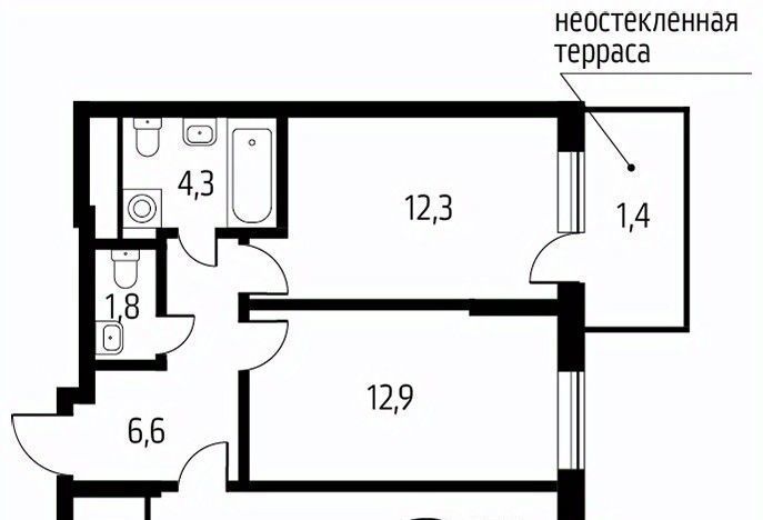 квартира г Москва п Десеновское новые Ватутинки мкр. «Центральный» метро Ольховая к 9/2. 2 фото 1