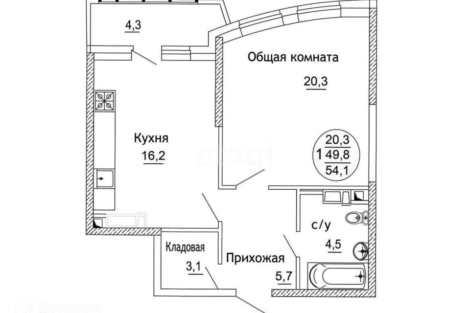 квартира г Краснодар ул Черниговская 1 муниципальное образование Краснодар фото 1