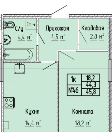 квартира г Тверь р-н Московский ЖК «Атлант» фото 1