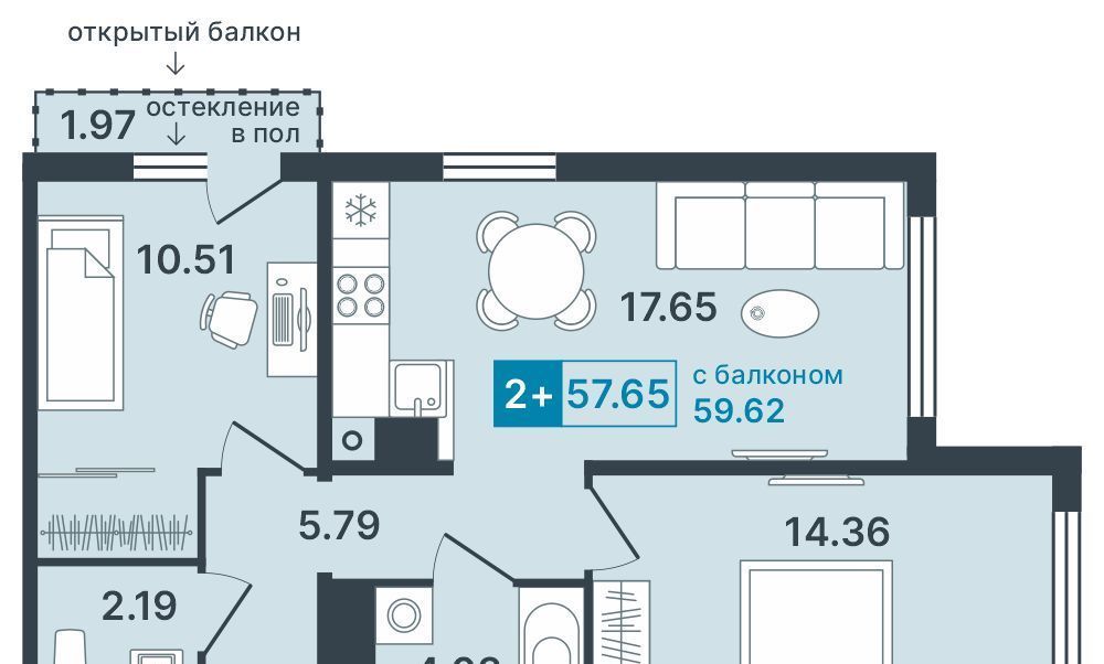 квартира г Ханты-Мансийск ул Дзержинского 33 фото 1