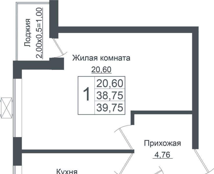 квартира г Краснодар р-н Прикубанский ЖК «Европа-Сити» фото 1