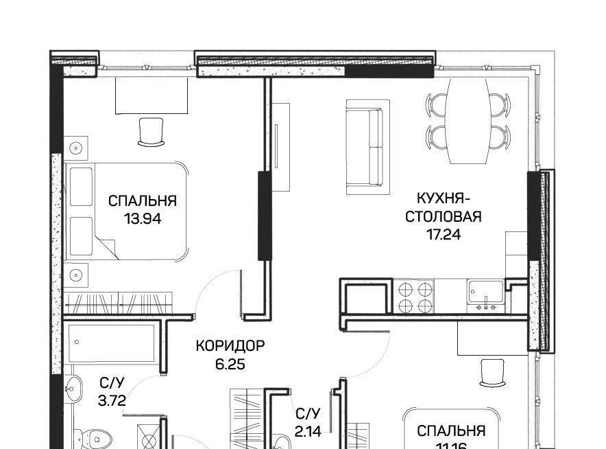 квартира г Москва метро Медведково ул Корнейчука 27с/7 фото 1