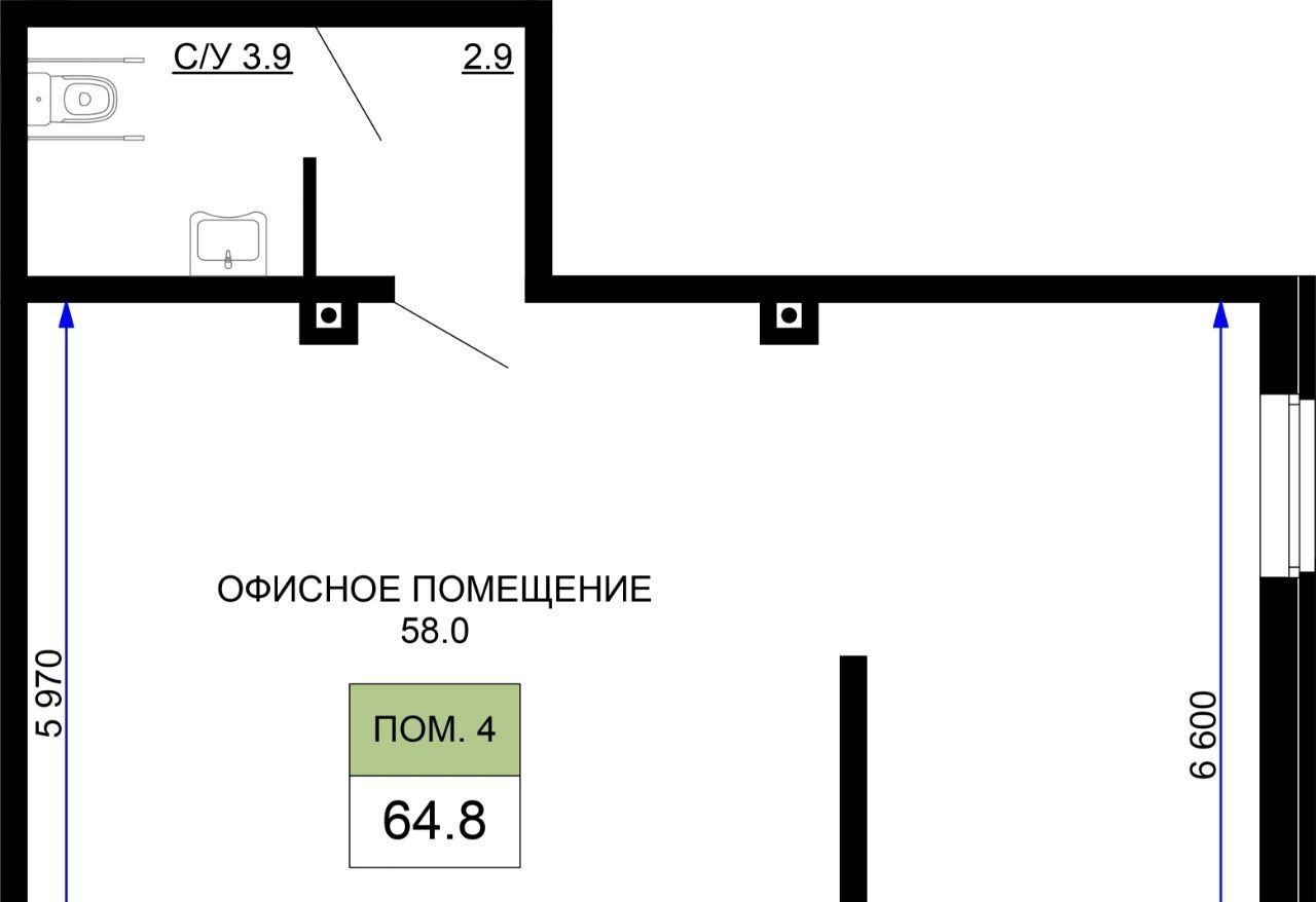 квартира г Краснодар р-н Прикубанский ЖК «Дыхание» фото 1