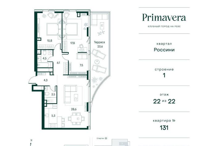 метро Спартак СЗАО Покровское-Стрешнево Северо-Западный ао, Россини кв-л, Клубный Город на Реке Примавера жилой комплекс фото