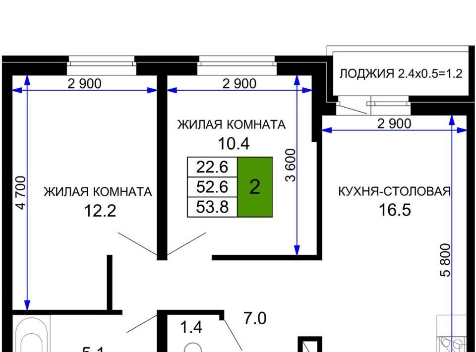 квартира г Краснодар р-н Прикубанский ЖК «Дыхание» фото 1