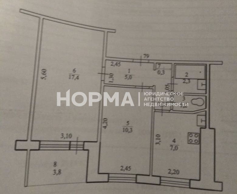 квартира г Октябрьский мкр 35-й 28 городской округ Октябрьский фото 10