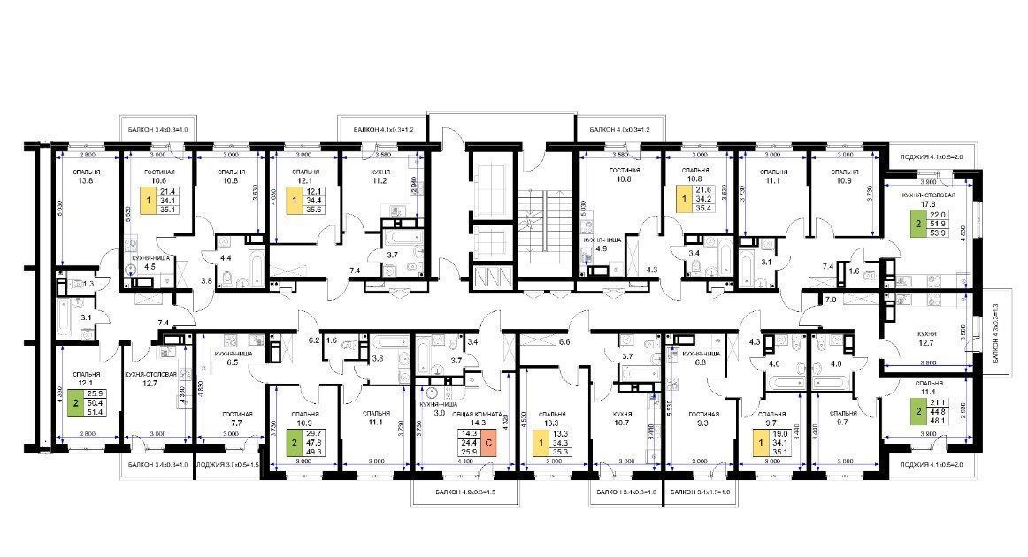 квартира г Краснодар р-н Прикубанский ул им. Героя Ростовского 8к/5 фото 2