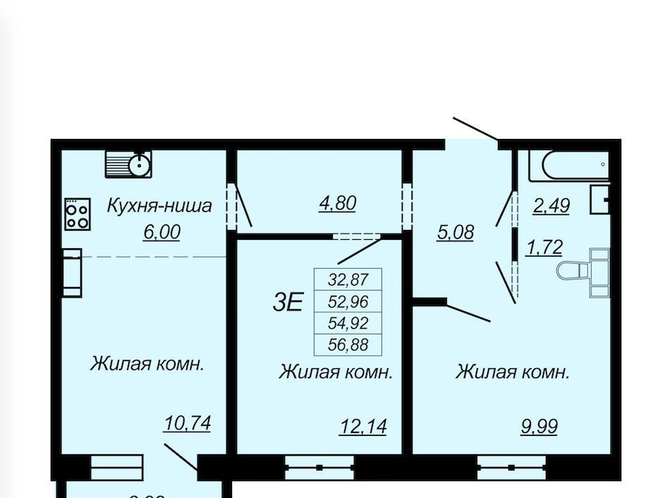 квартира г Нижний Новгород Ленгородок Ленинская фото 1