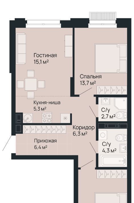 квартира г Нижний Новгород Горьковская Резиденция жилой комплекс фото 1