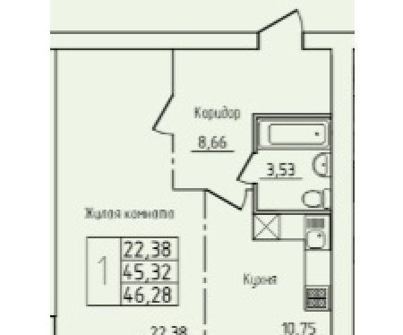 квартира г Северодвинск пр-кт Труда 76 фото 1