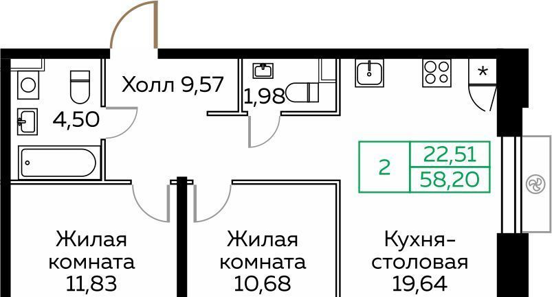 квартира г Мытищи пр-кт Новомытищинский 4а Медведково фото 1