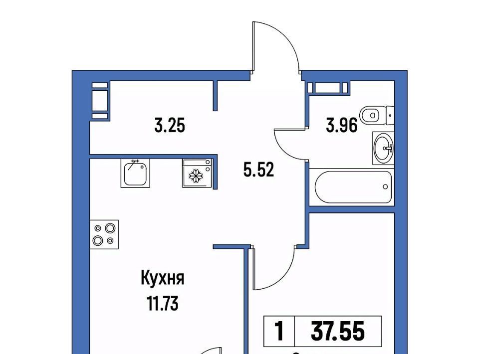 квартира р-н Всеволожский г Мурино ЖК «Урбанист» Девяткино фото 1