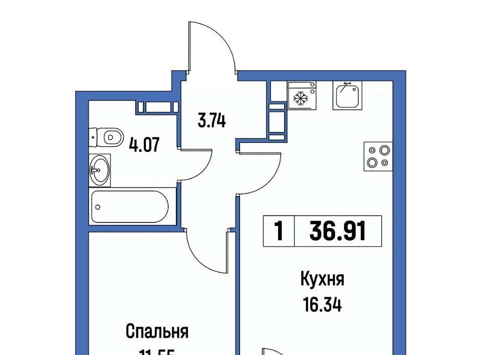 квартира р-н Всеволожский г Мурино ЖК «Урбанист» Девяткино фото 1