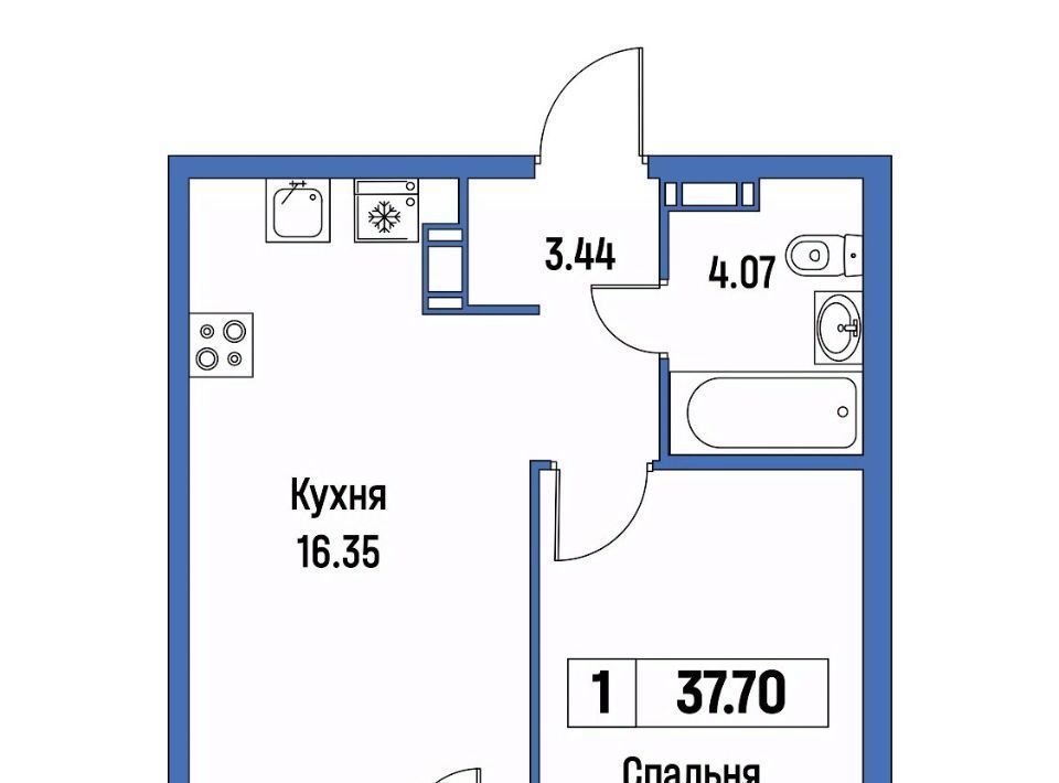 квартира р-н Всеволожский г Мурино ЖК «Урбанист» Девяткино фото 1