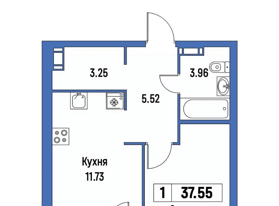квартира р-н Всеволожский г Мурино ЖК «Урбанист» Девяткино фото 1