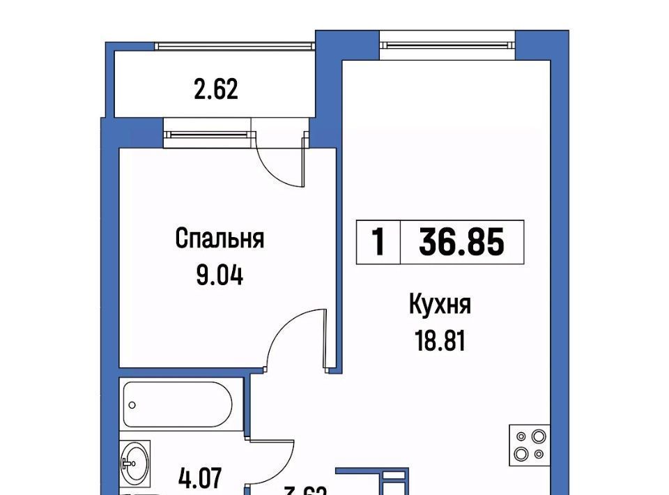 квартира р-н Всеволожский г Мурино ЖК «Урбанист» Девяткино фото 1