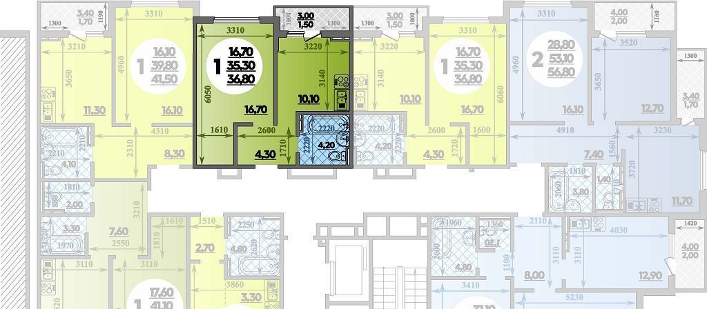 квартира г Краснодар р-н Прикубанский ул Героев-Разведчиков 17к/1 фото 1