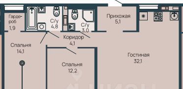 квартира г Нижний Новгород Горьковская Резиденция жилой комплекс фото 1