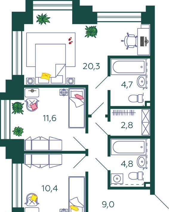 квартира г Москва метро Технопарк ЖК Шагал 1-я оч., к 13 фото 1