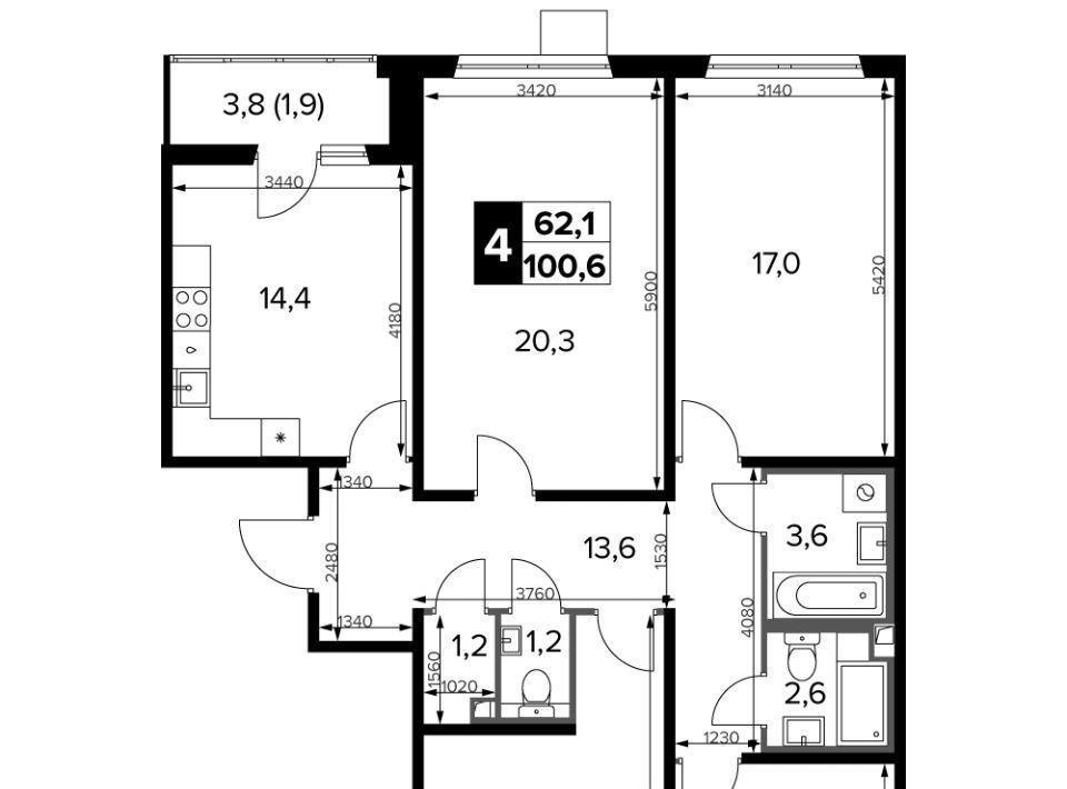 квартира г Москва ш Ленинградское 228к/6 Новоподрезково фото 1